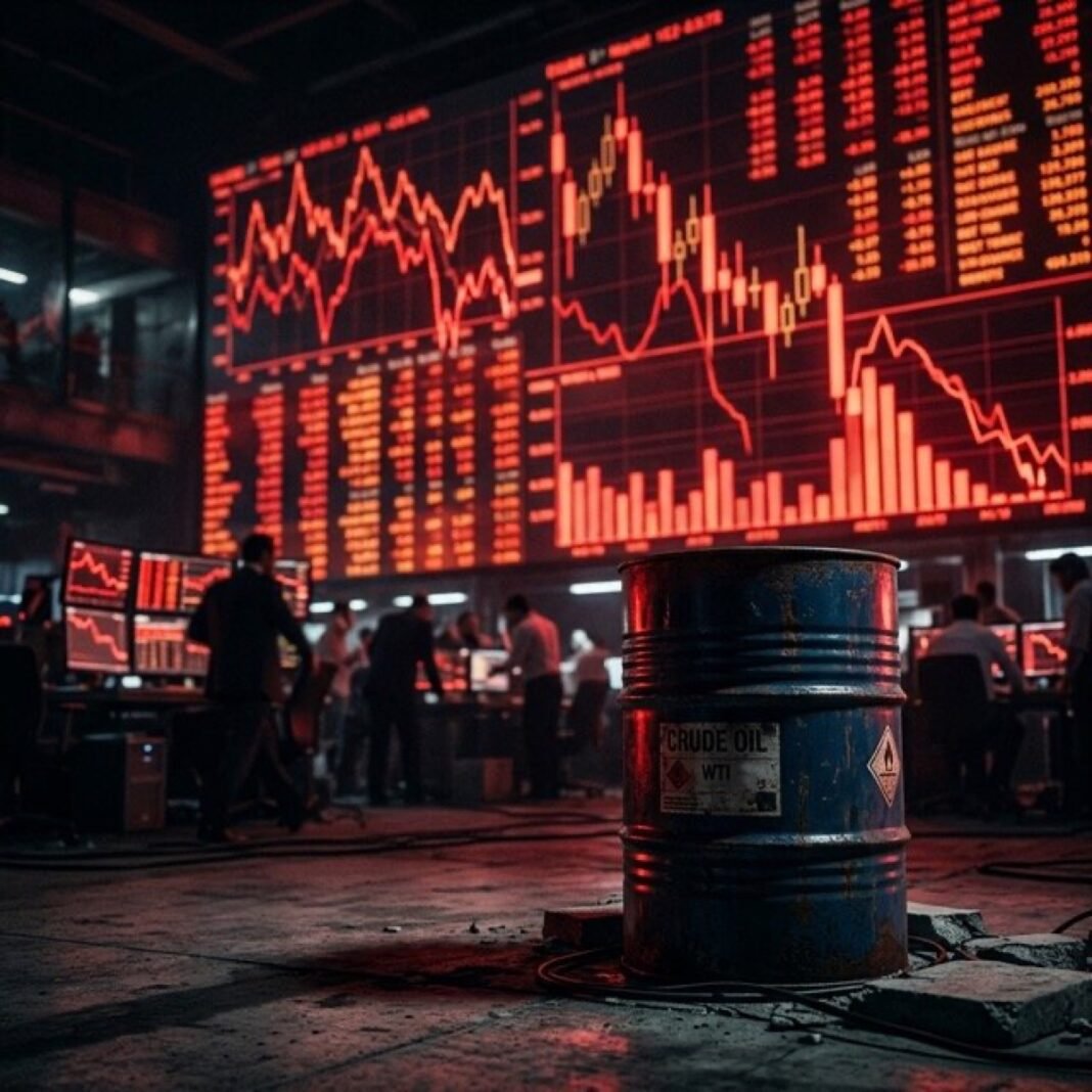 Barril de petroleo y graficos