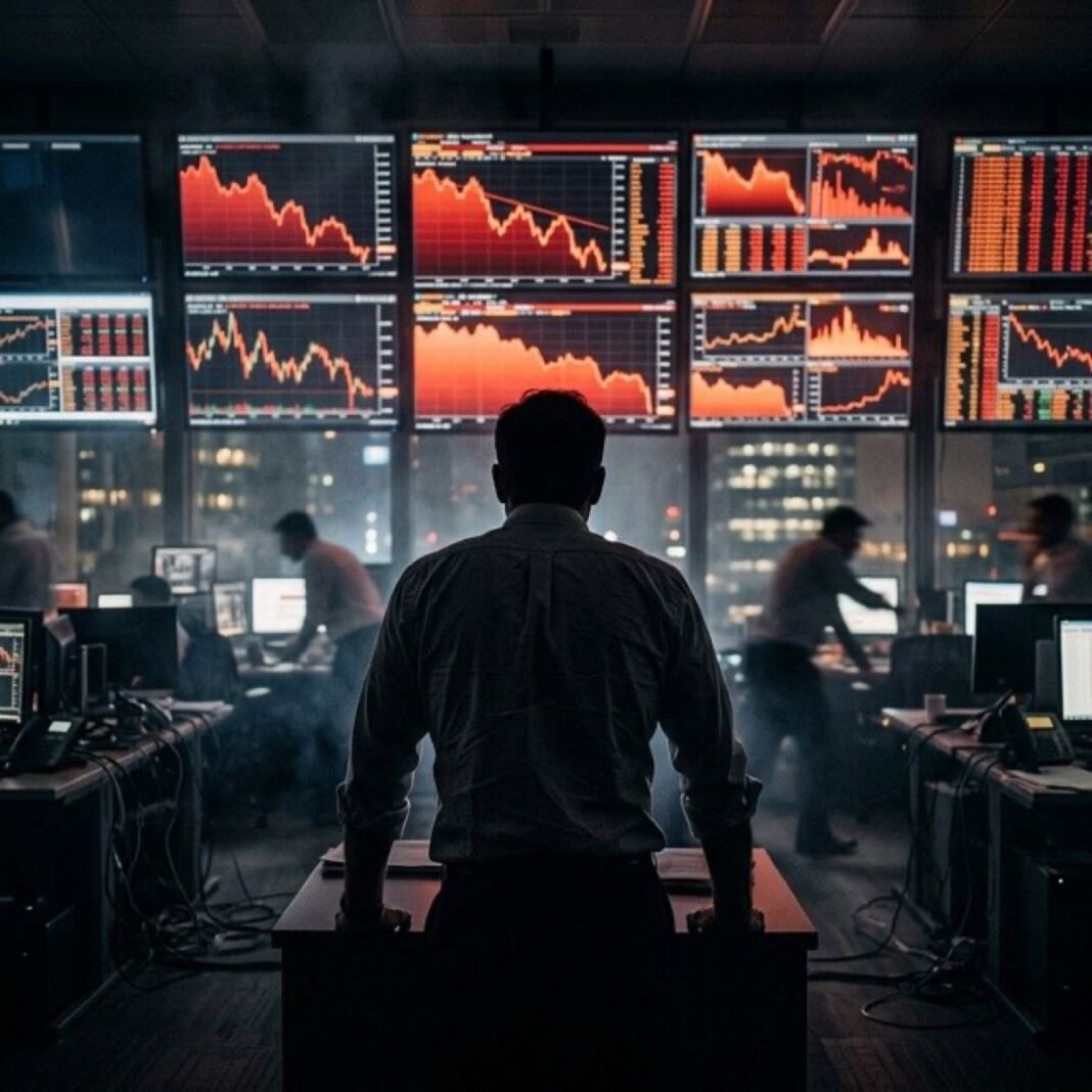 Pantallas de bolsa con caidas masivas