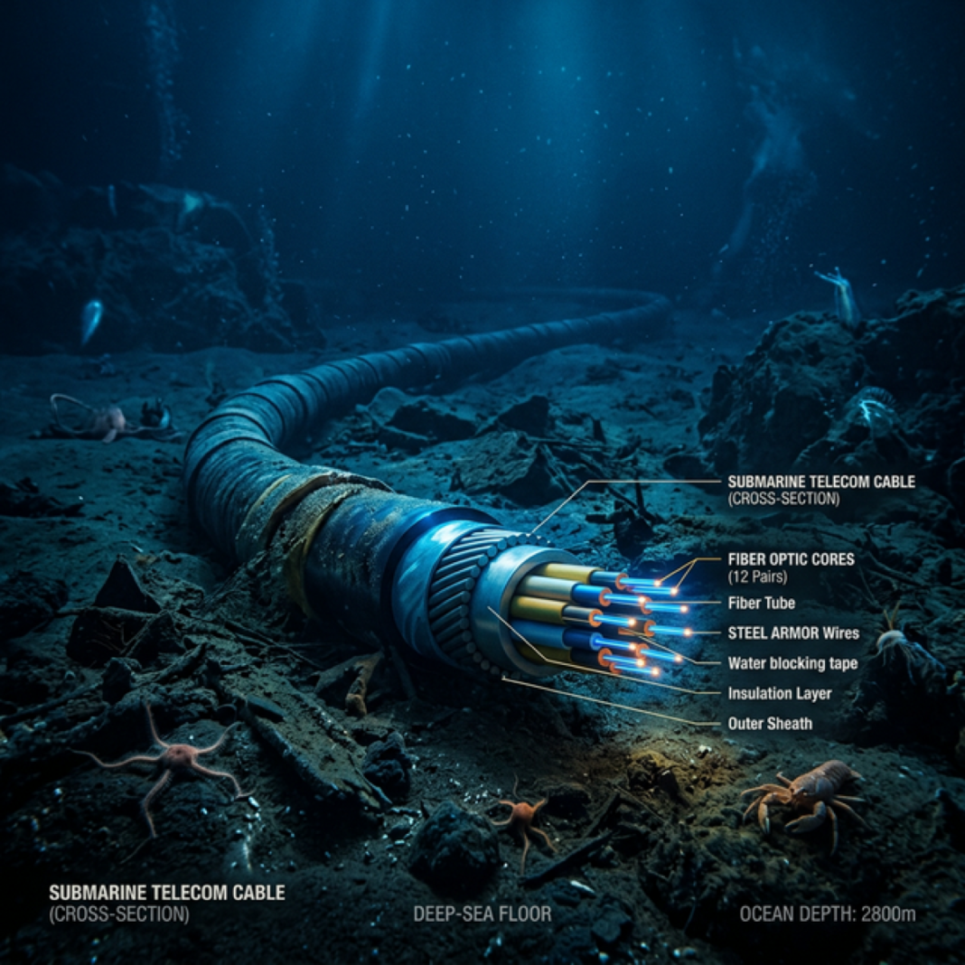 Cable Submarino Dañado en el Golfo de Finlandia: ¿Qué Tan Frágil Es el Mundo Digital Que Construimos? Cable submarino telecomunicaciones