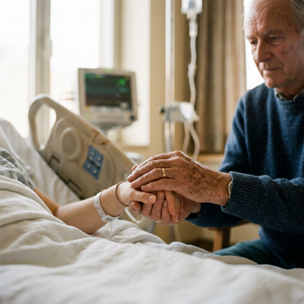 Padre e hija hospital