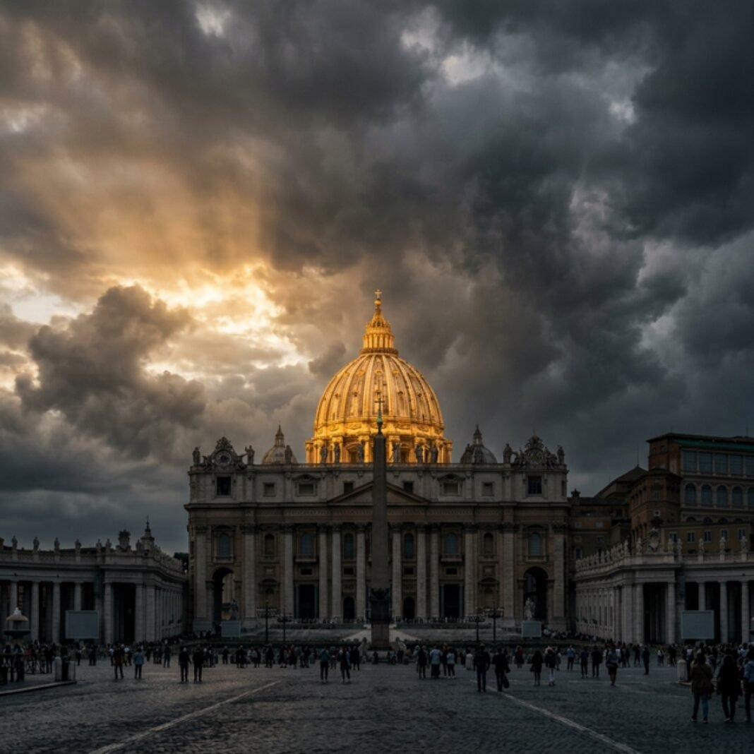 Vaticano con tormenta